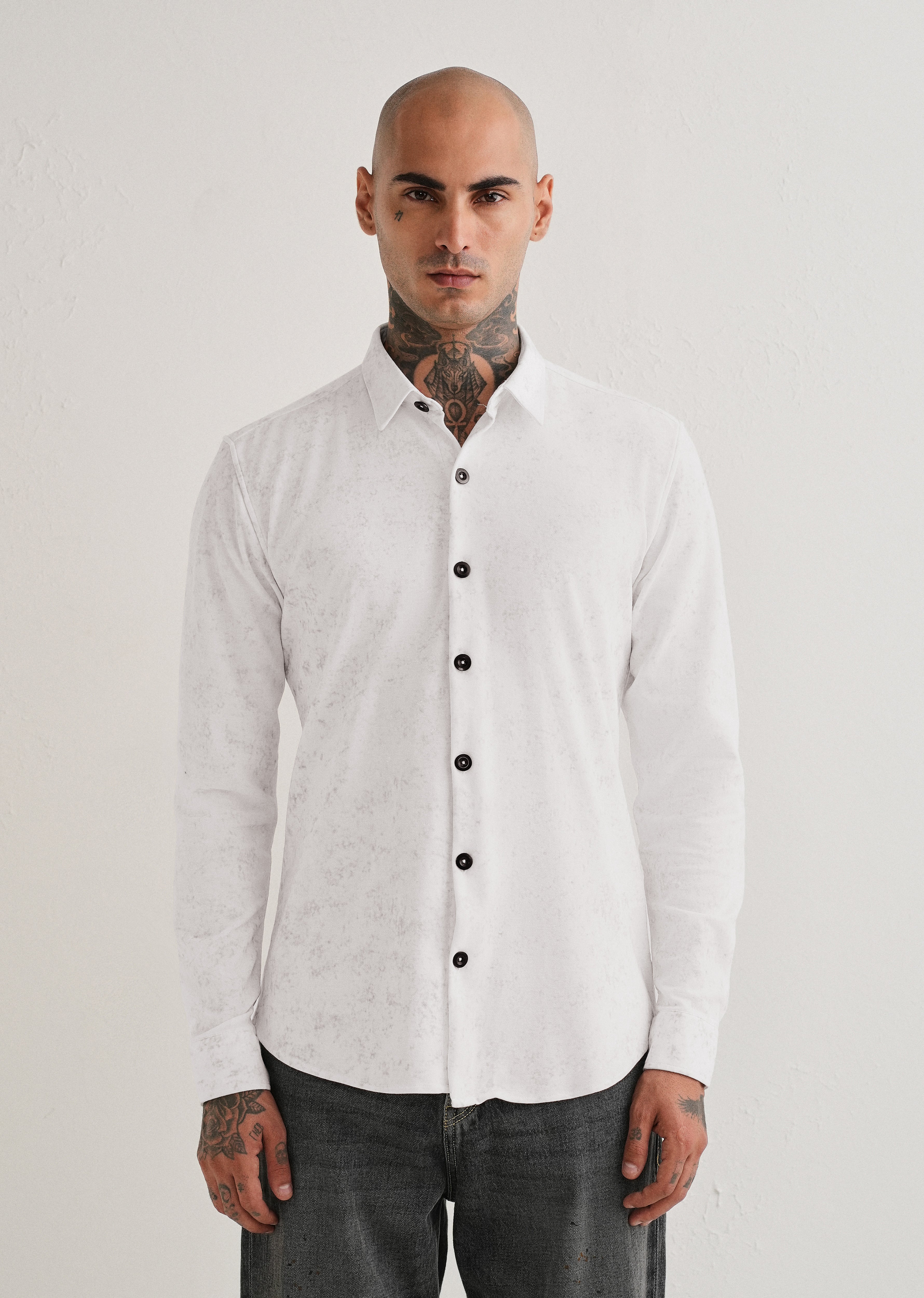 White Knitted Shirt