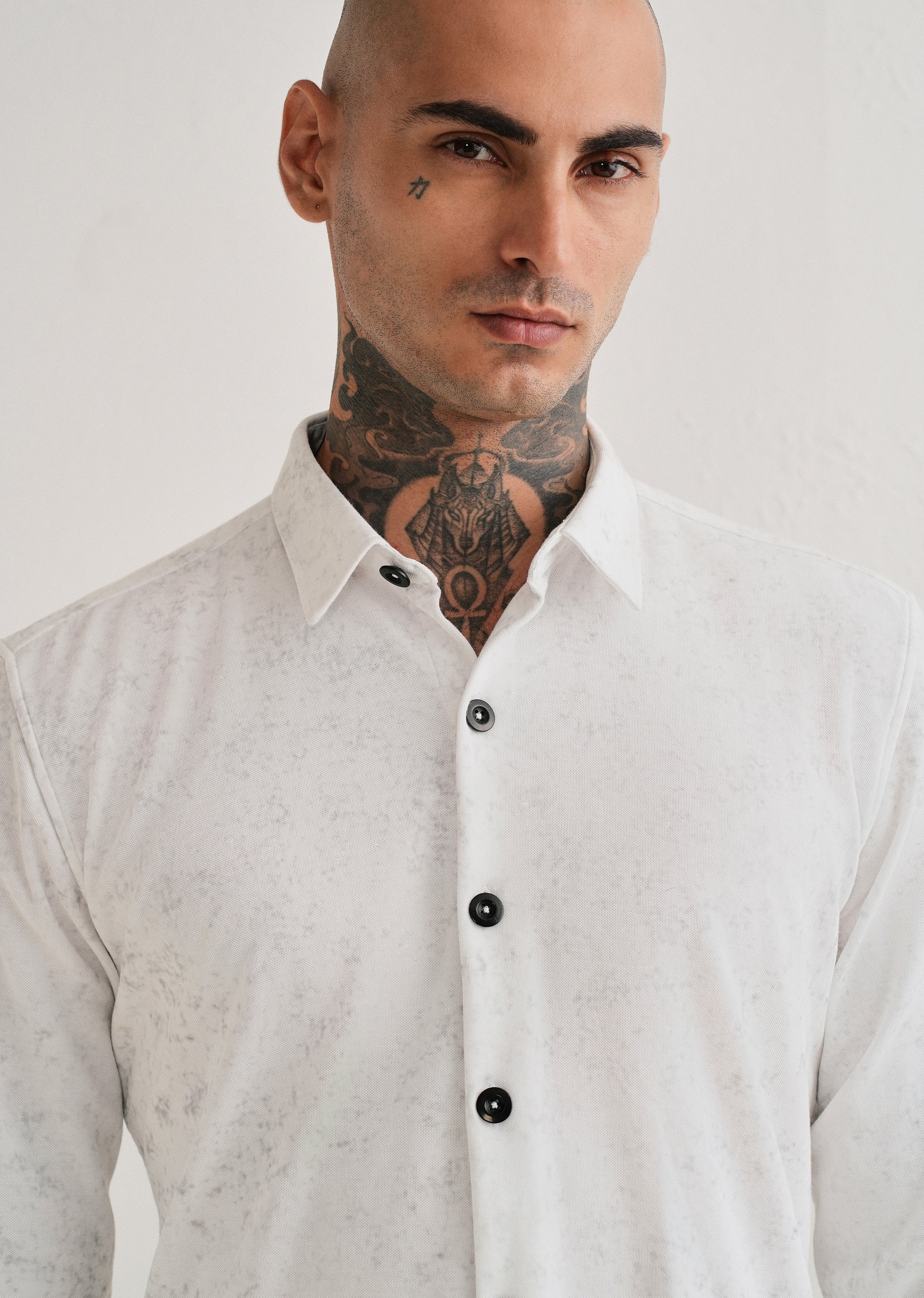 White Knitted Shirt