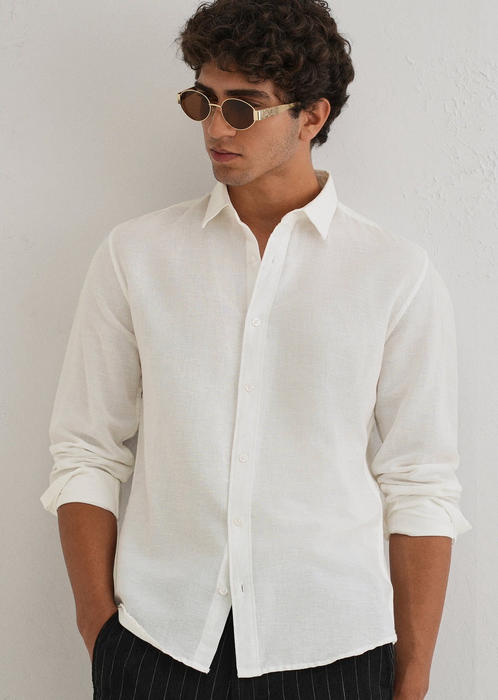 White Linen Shirt