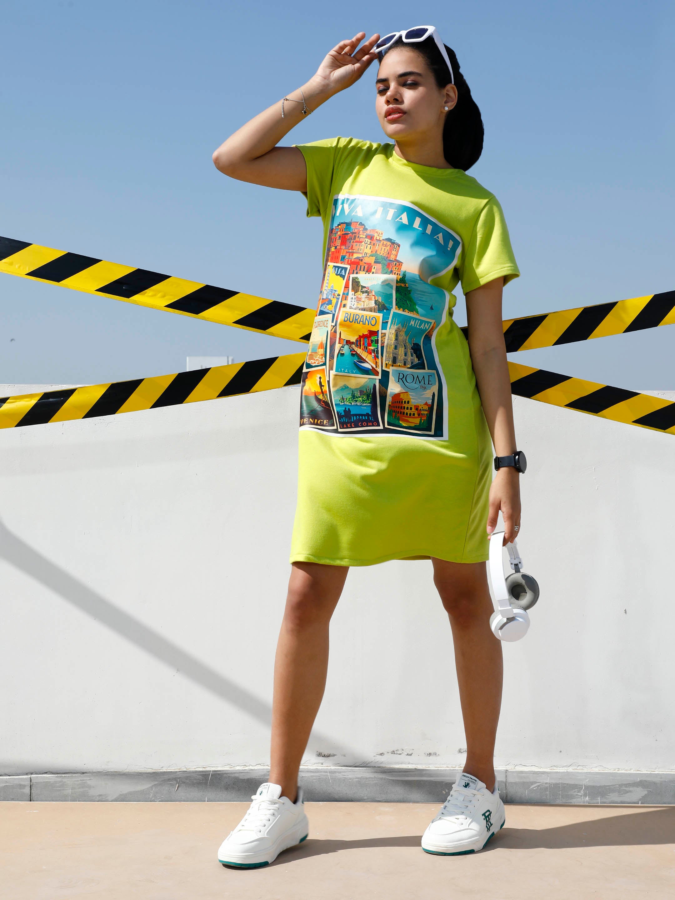 Athena Unapologetic Print T Shirt-Dress