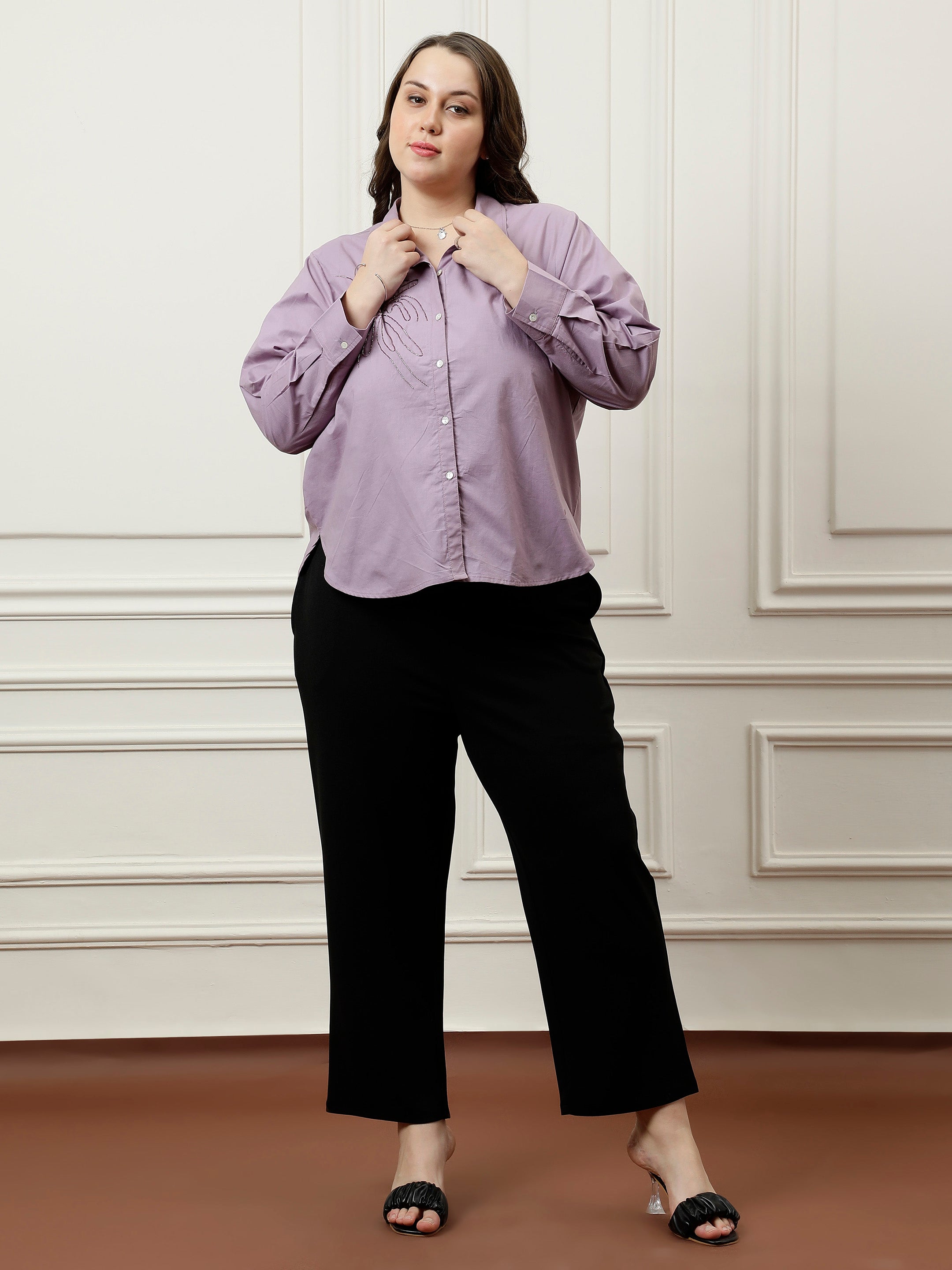 Athena Ample Embroidered Cotton Top