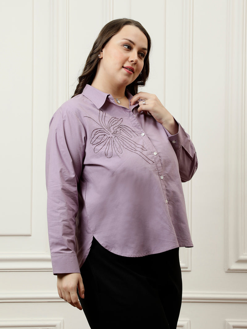 Athena Ample Embroidered Cotton Top