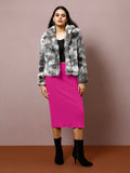 Athena Women Ribbed Pencil Midi Skirt