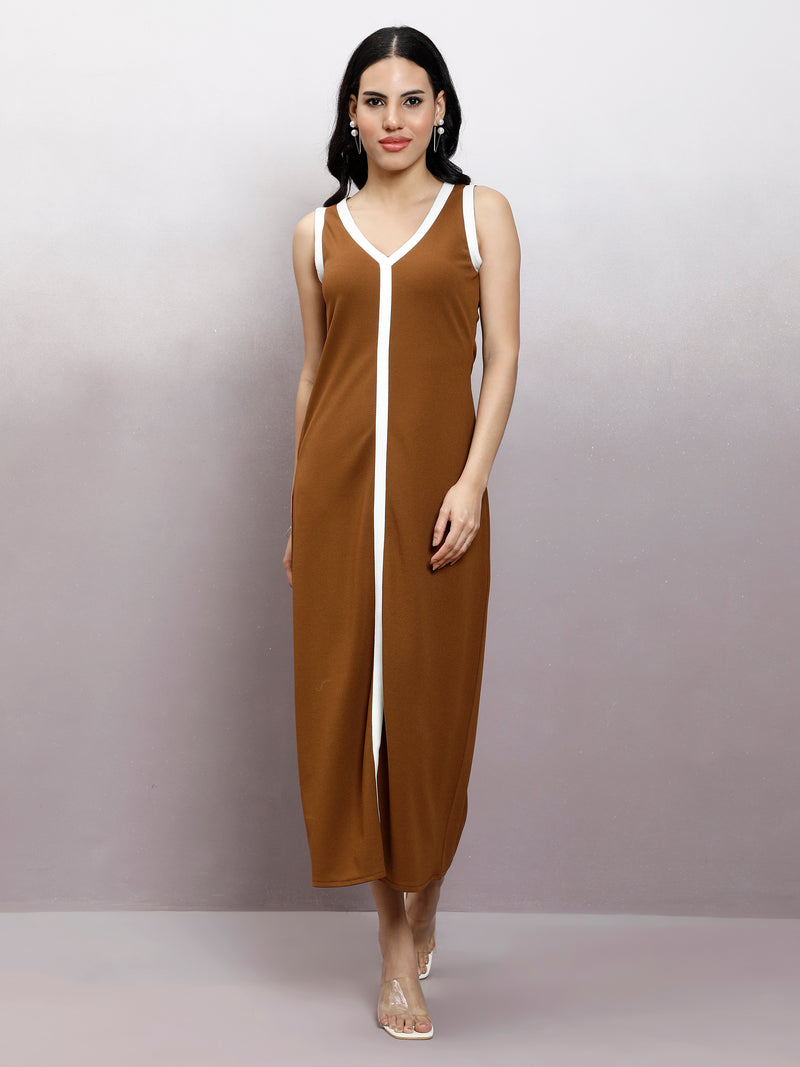Athena Women Immutable Scuba A-Line Maxi Dress
