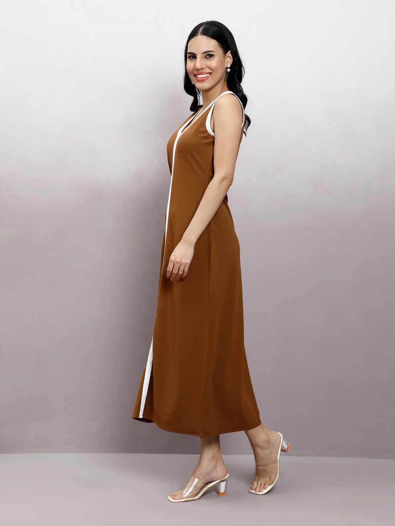 Athena Women Immutable Scuba A-Line Maxi Dress