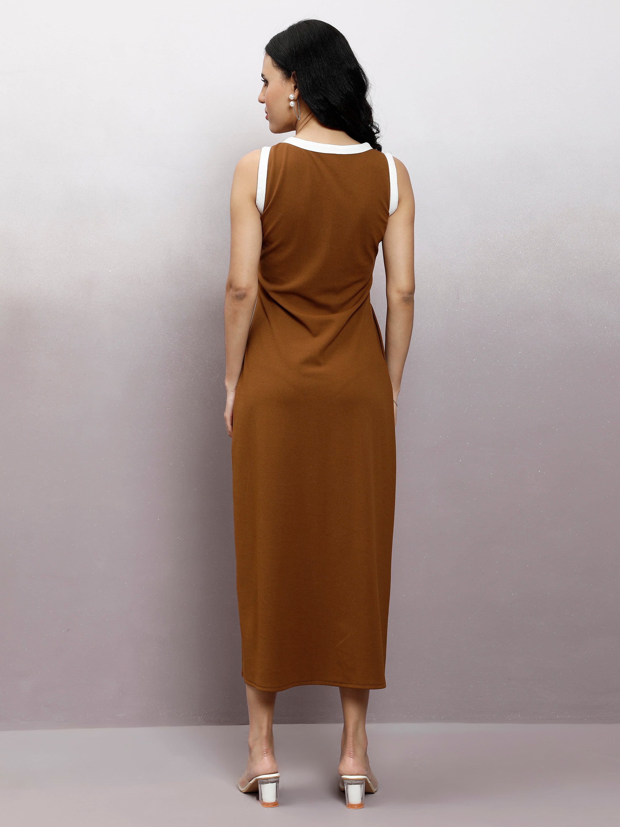 Athena Women Immutable Scuba A-Line Maxi Dress