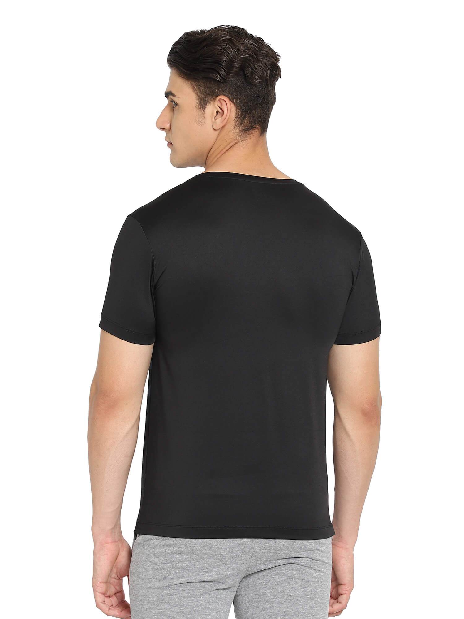Erin Polyester T-Shirt - Black