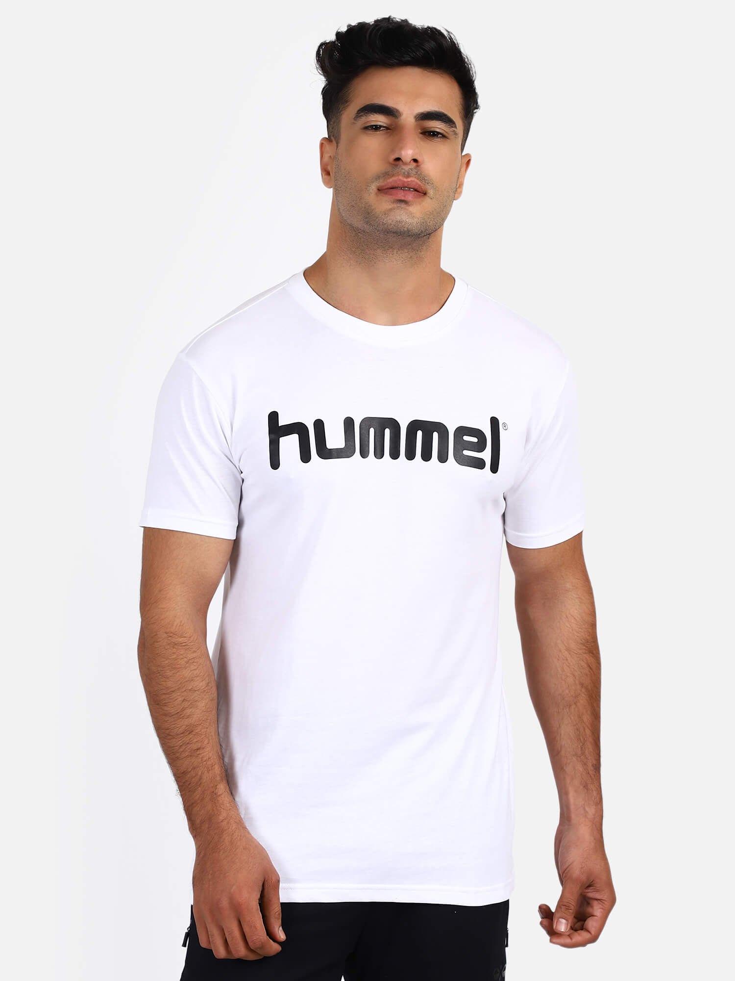 Go Cotton Poly Logo T-Shirt - White