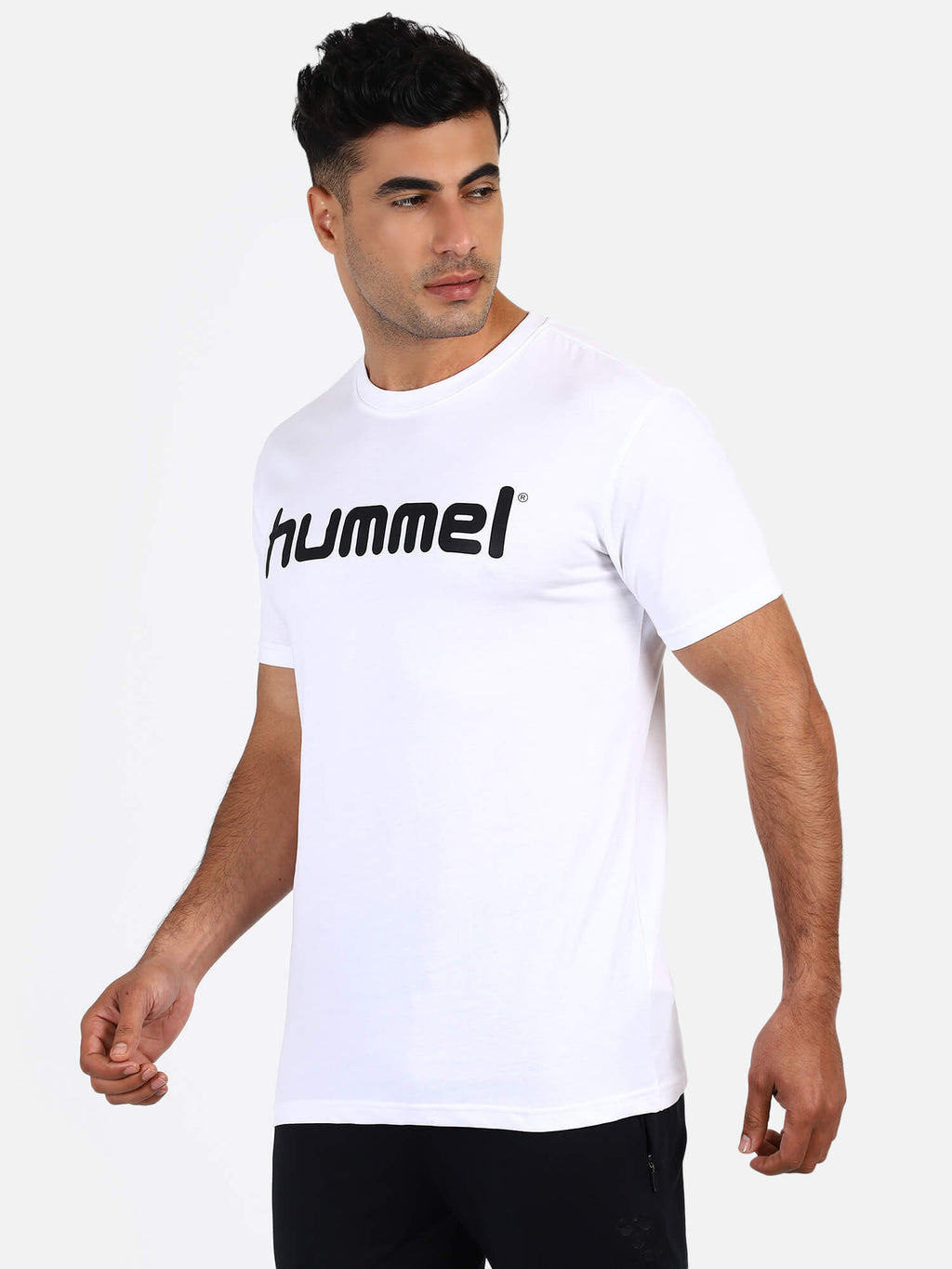Go Cotton Poly Logo T-Shirt - White