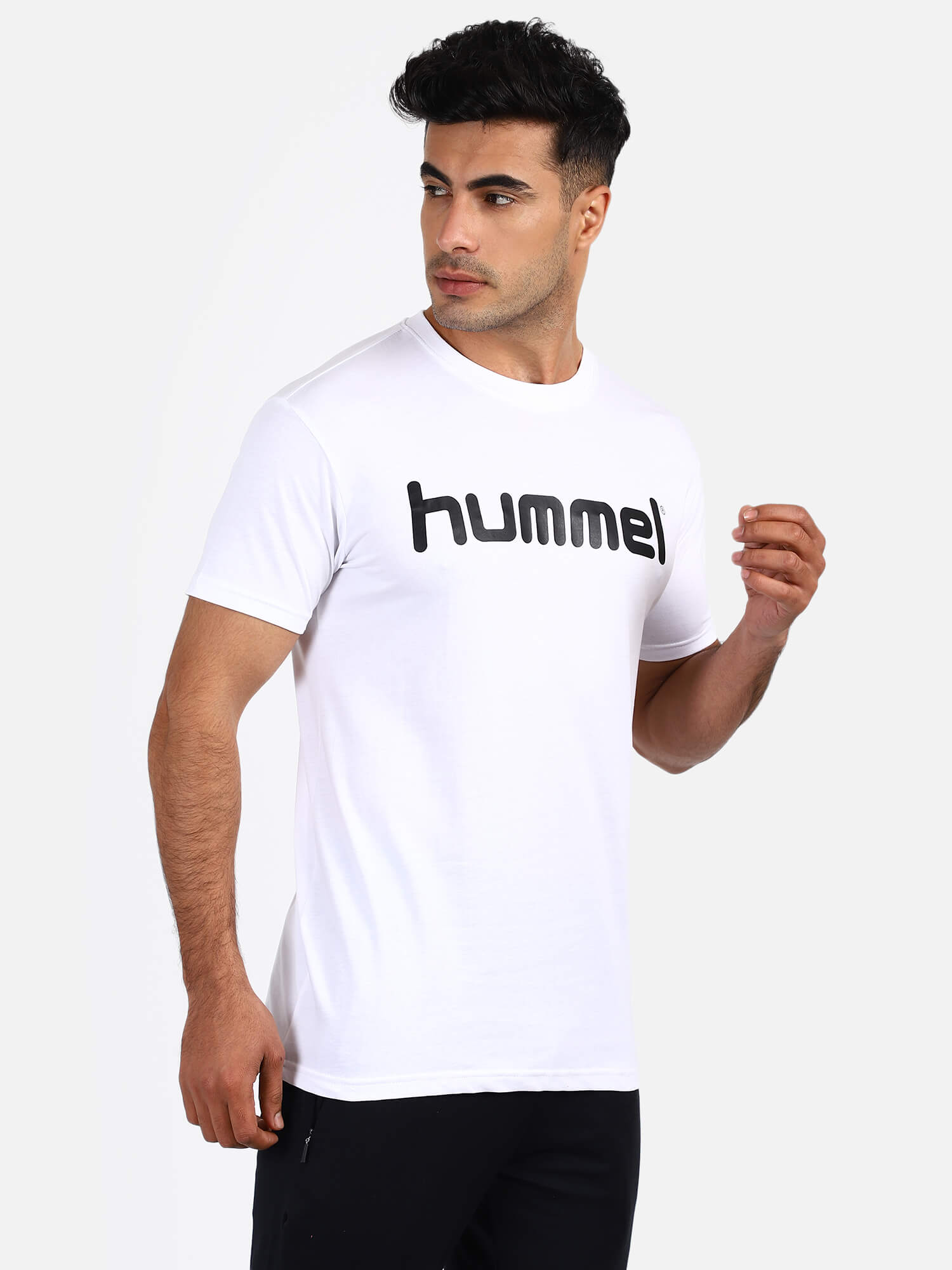 Go Cotton Poly Logo T-Shirt - White