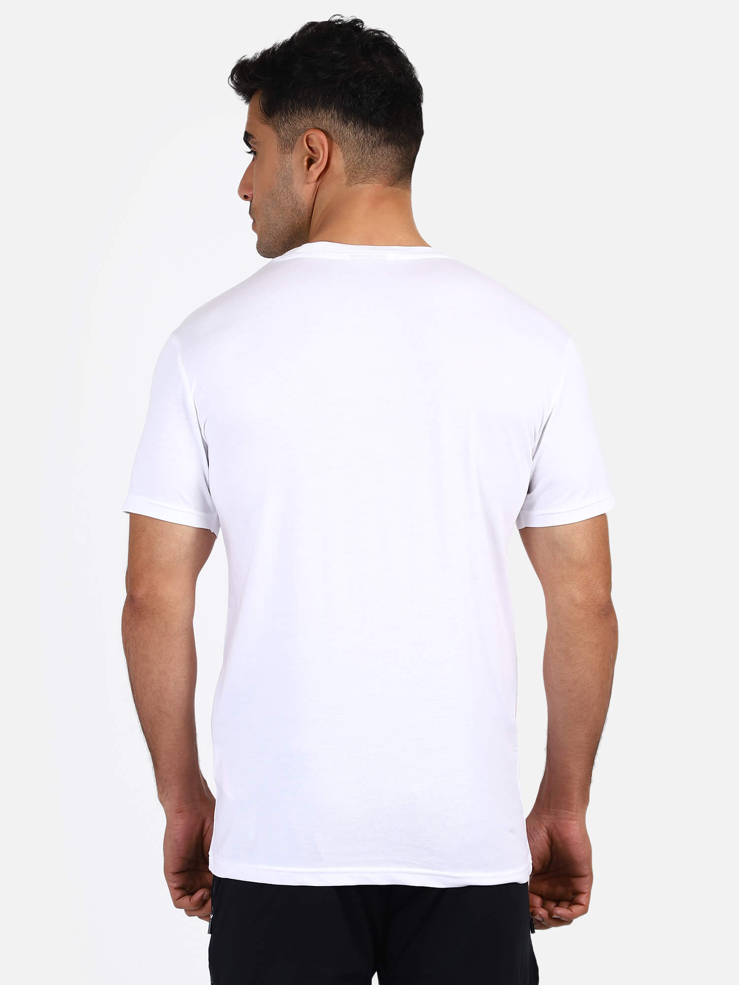 Go Cotton Poly Logo T-Shirt - White