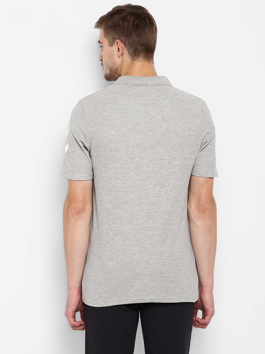 Go Cotton Poly Polo T-Shirt - Grey