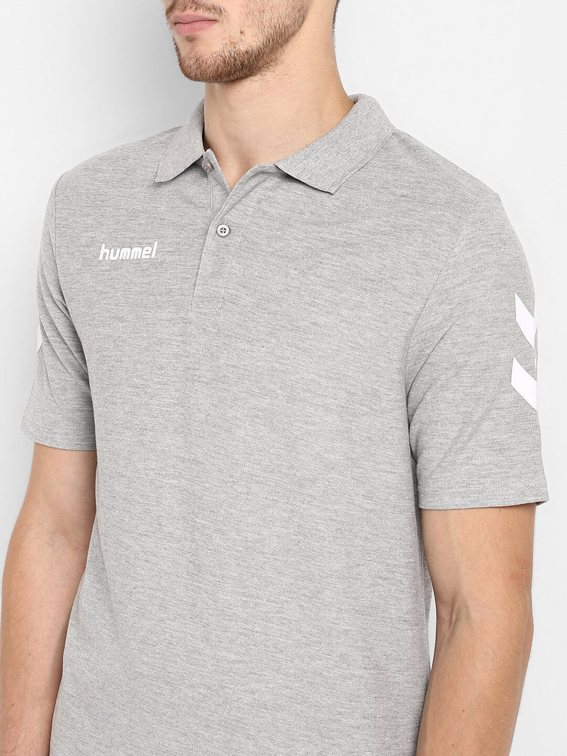 Go Cotton Poly Polo T-Shirt - Grey