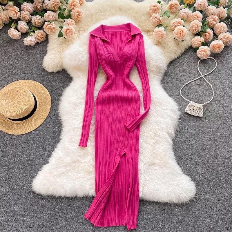 Anabelle Knit Dress - Pink