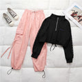 Betty Coord Sets- Full Sleeves - Black top, Peach Pants Set