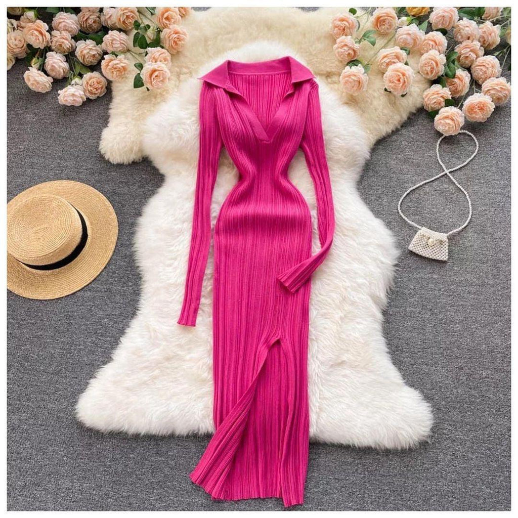 Anabelle Knit Dress - Pink