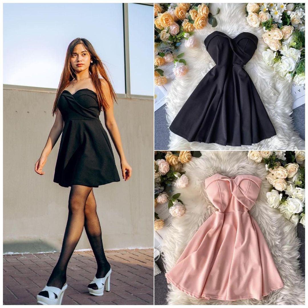 Emilia Tube Dress - Peach