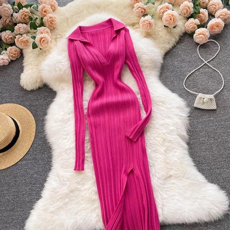 Anabelle Knit Dress - Pink