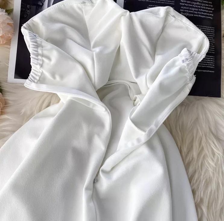 Emilia Tube Dress - White