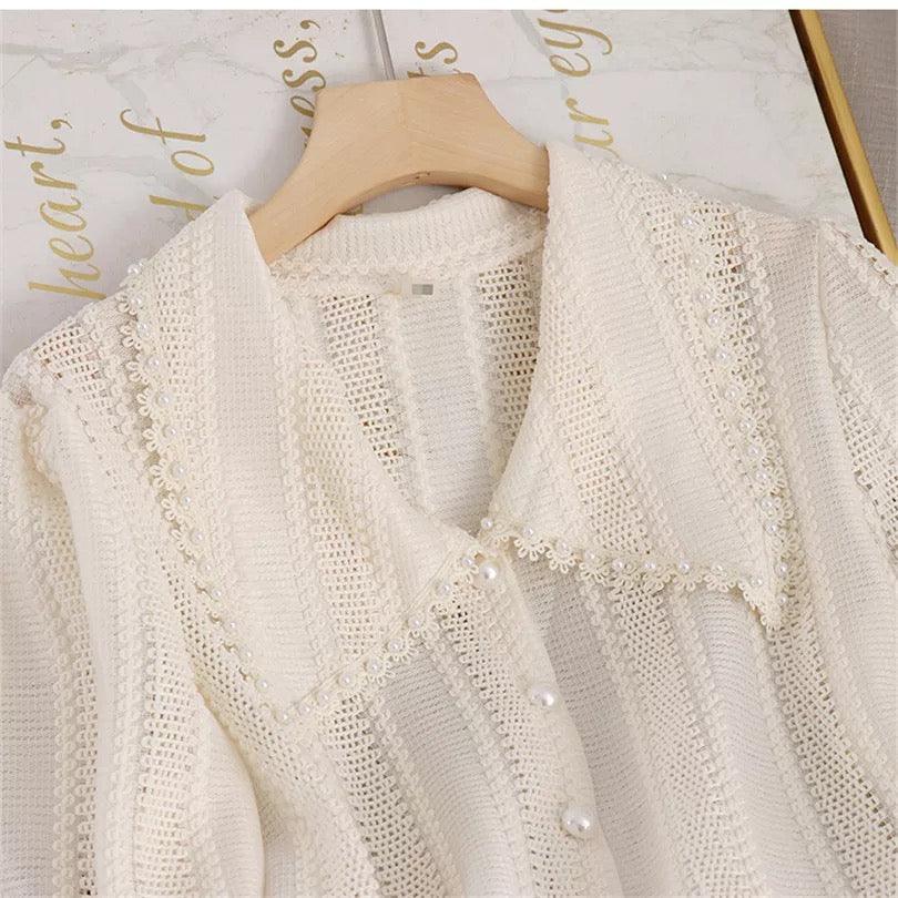 Dave Luxury Blouse - Beige