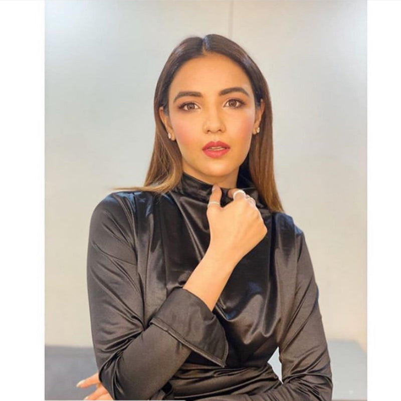 Melangie Gathered Dress - Black