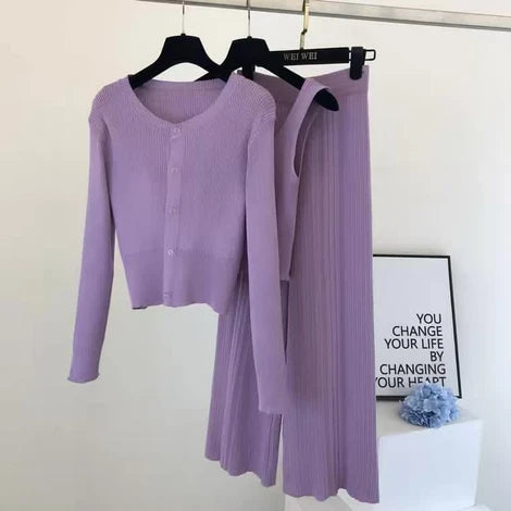 Silage 3 Piece Coord Set - Lavender