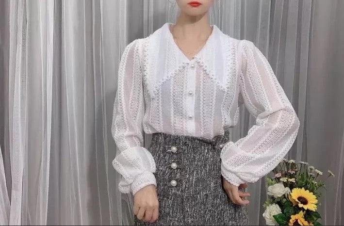 Dave Luxury Blouse - White