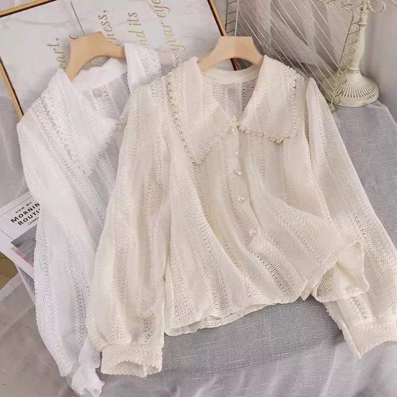 Dave Luxury Blouse - White