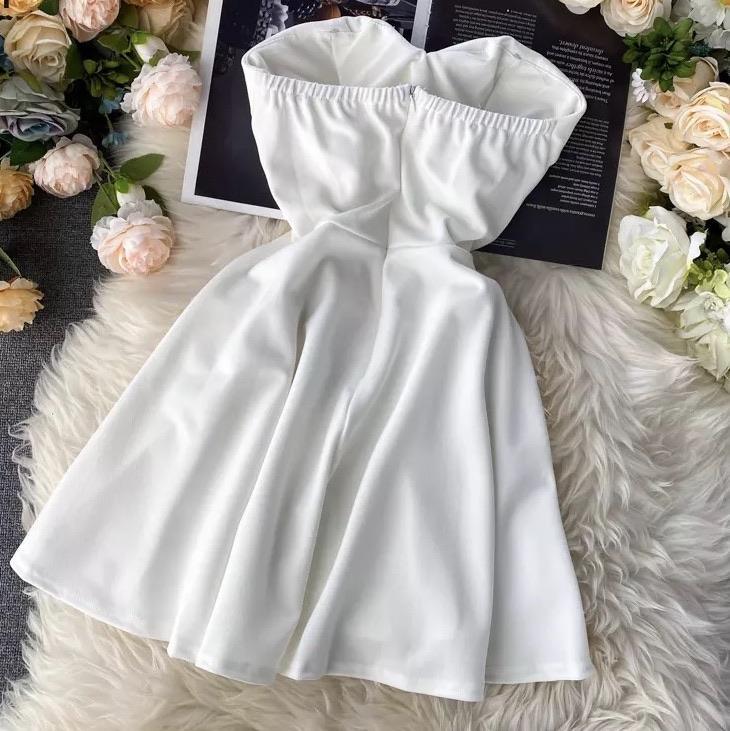 Emilia Tube Dress - White