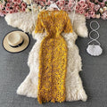 Kelly Luxury Lace Dress - Yellow
