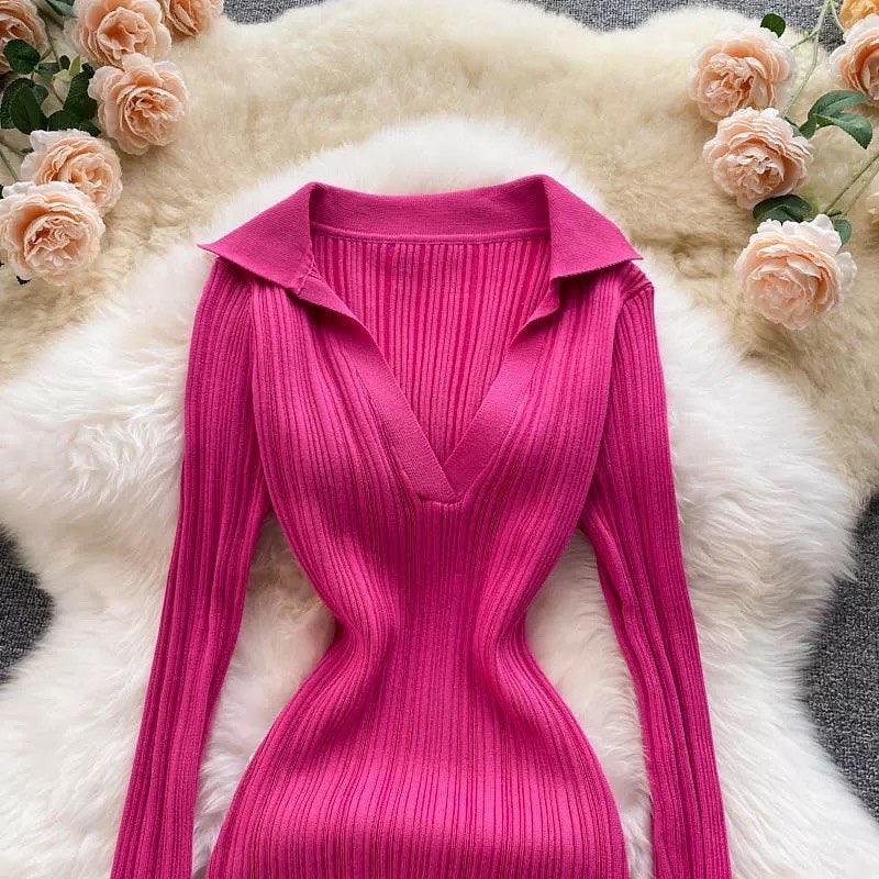 Anabelle Knit Dress - Pink