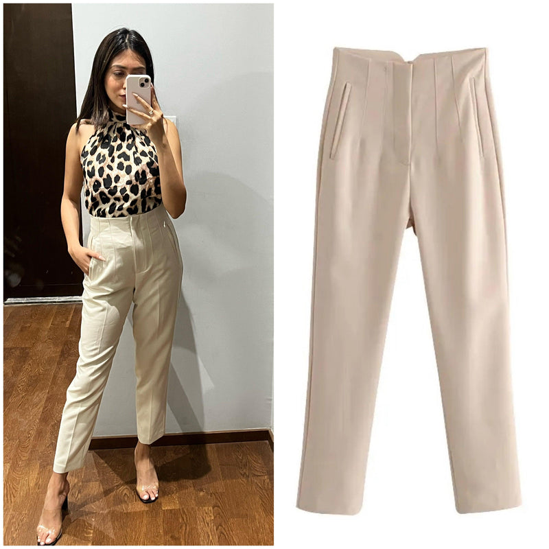 Luxe Fred Formal Pants - Beige