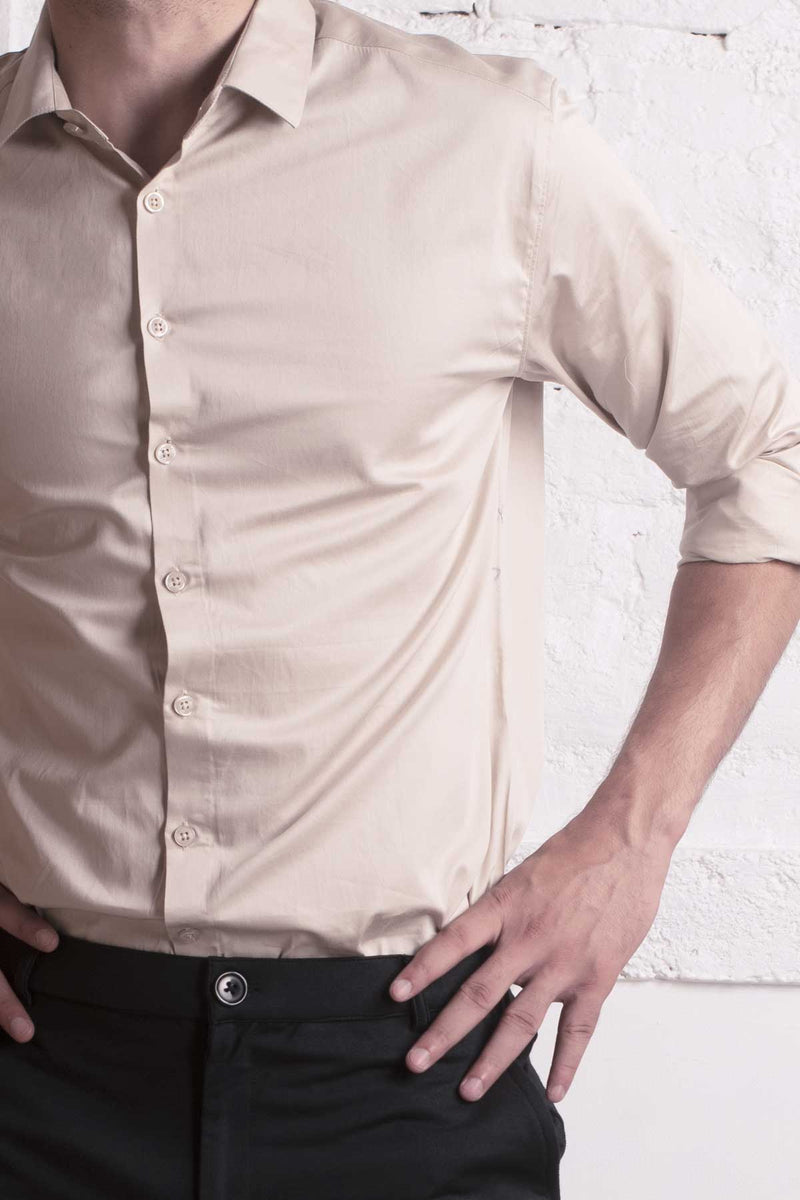 Classic Beige Classic shirt - Regular fit