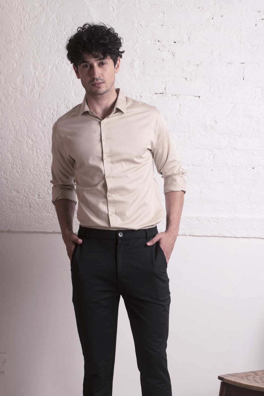 Classic Beige Classic shirt - Regular fit