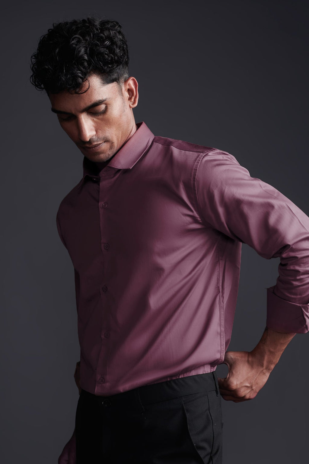 Mauve Classic shirt - Regular fit