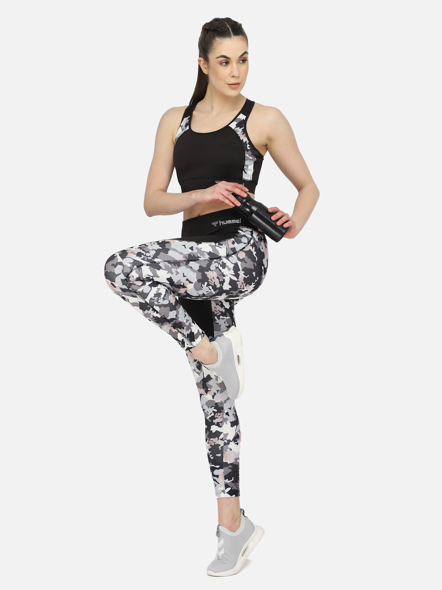 Mia Slim Fit Poly Elastane Tights - Black