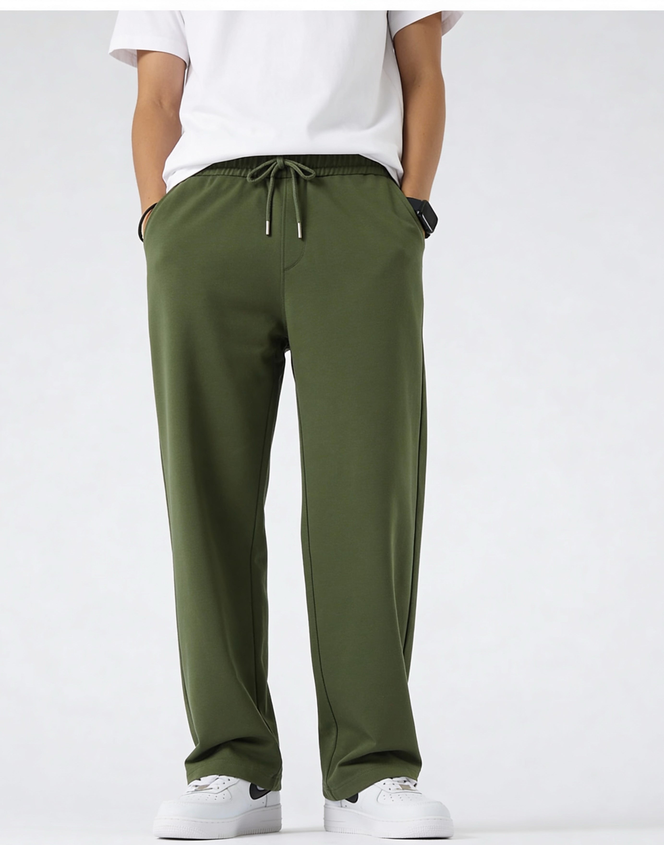 Bronze Green 4 Way stretchable Lounge Pant - Regular fit