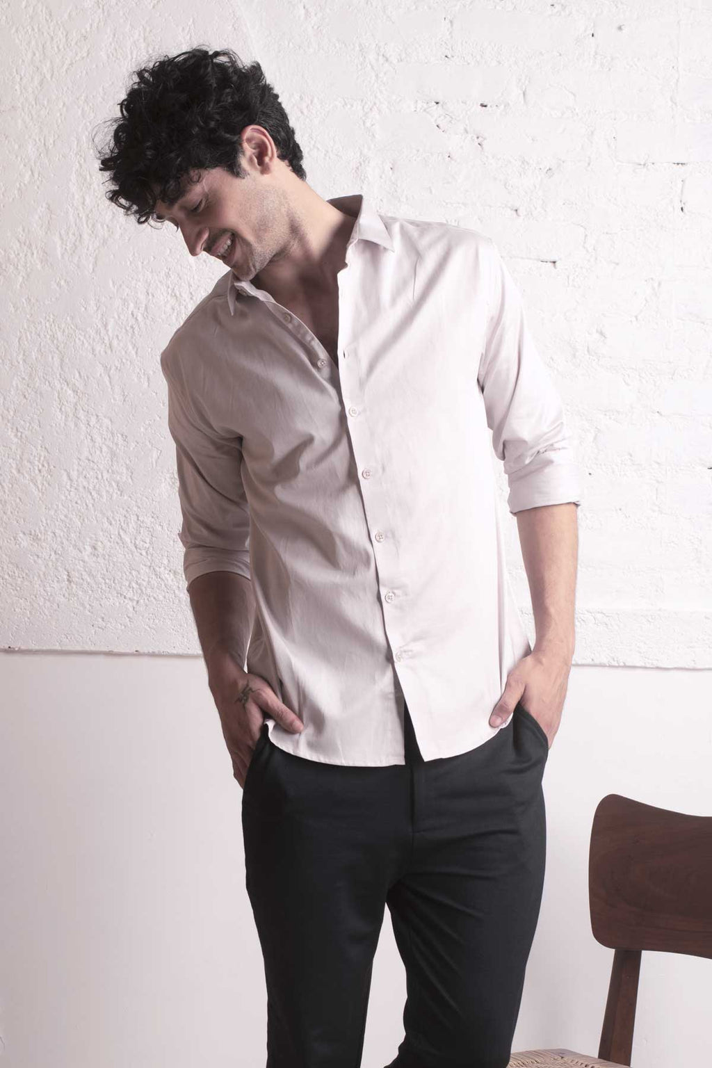 Pearl White Classic shirt - Regular fit