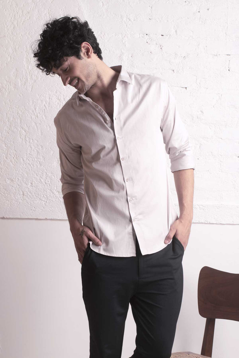 Pearl White Classic shirt - Regular fit
