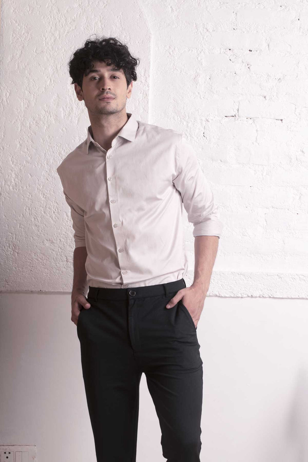 Pearl White Classic shirt - Regular fit