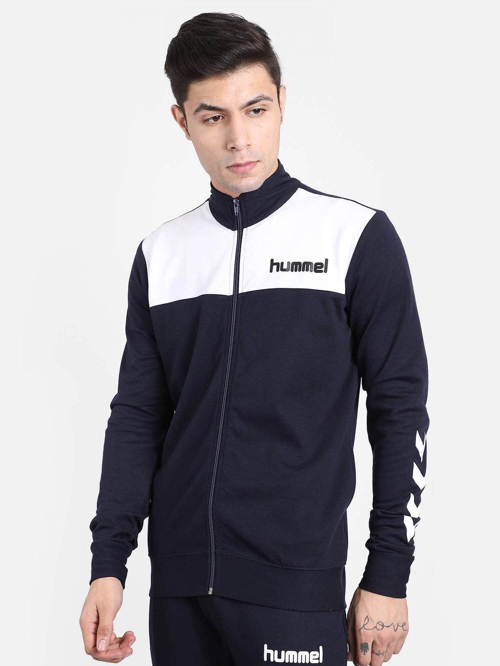 Phoebe Cotton Poly Track Jacket - Blue
