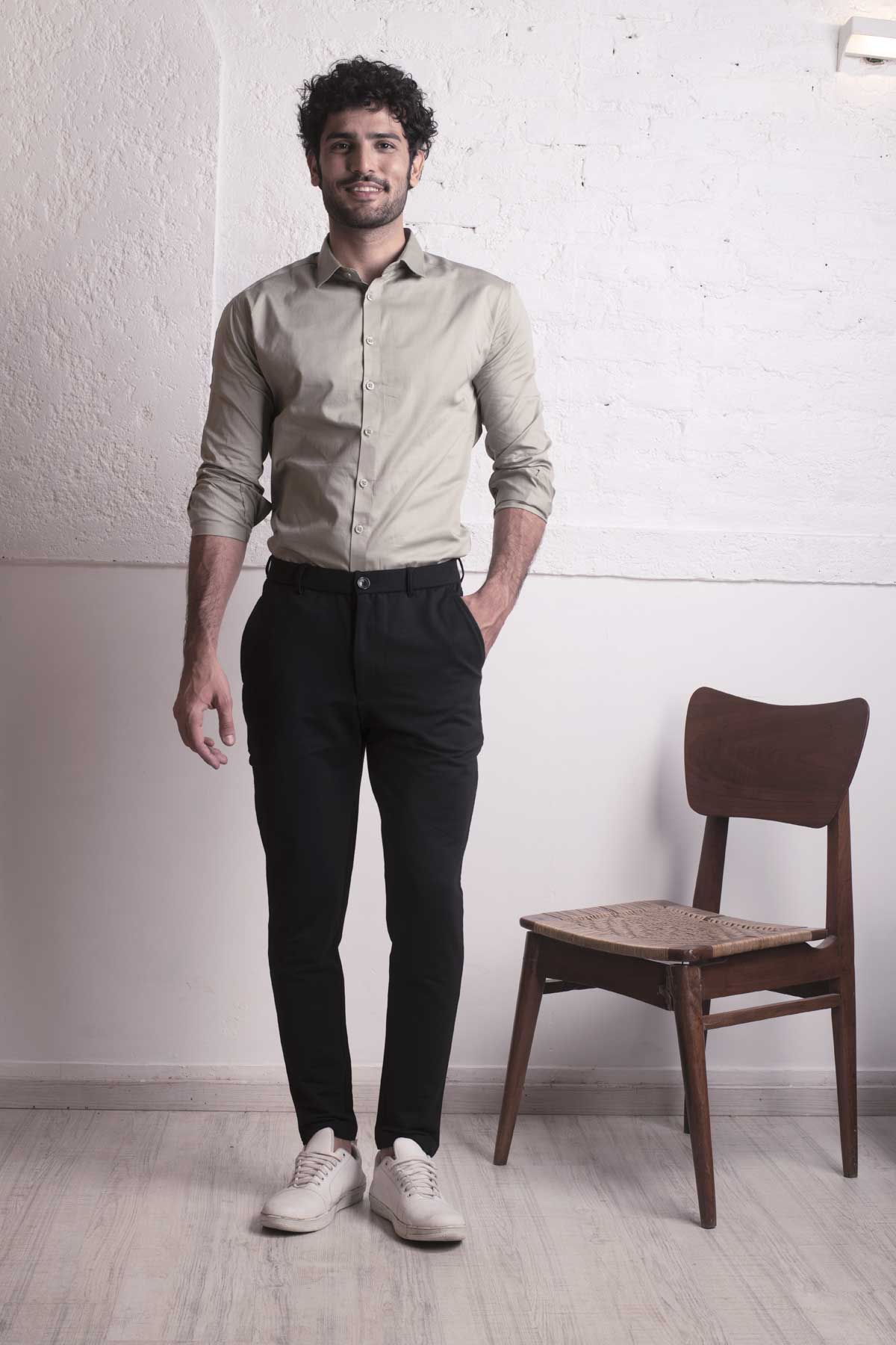 Sage Green Classic shirt - Regular fit