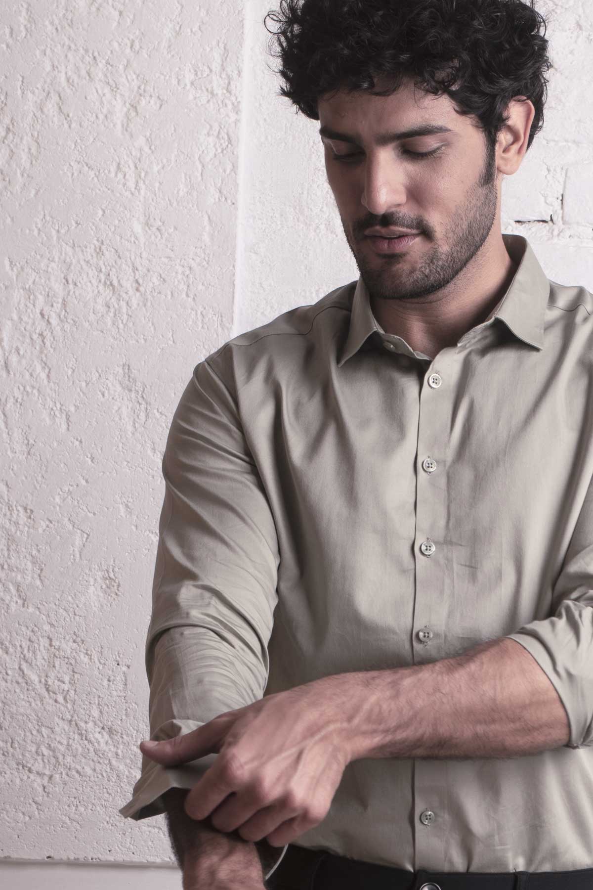 Sage Green Classic shirt - Regular fit