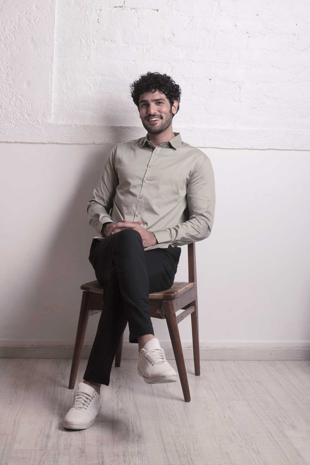 Sage Green Classic shirt - Regular fit