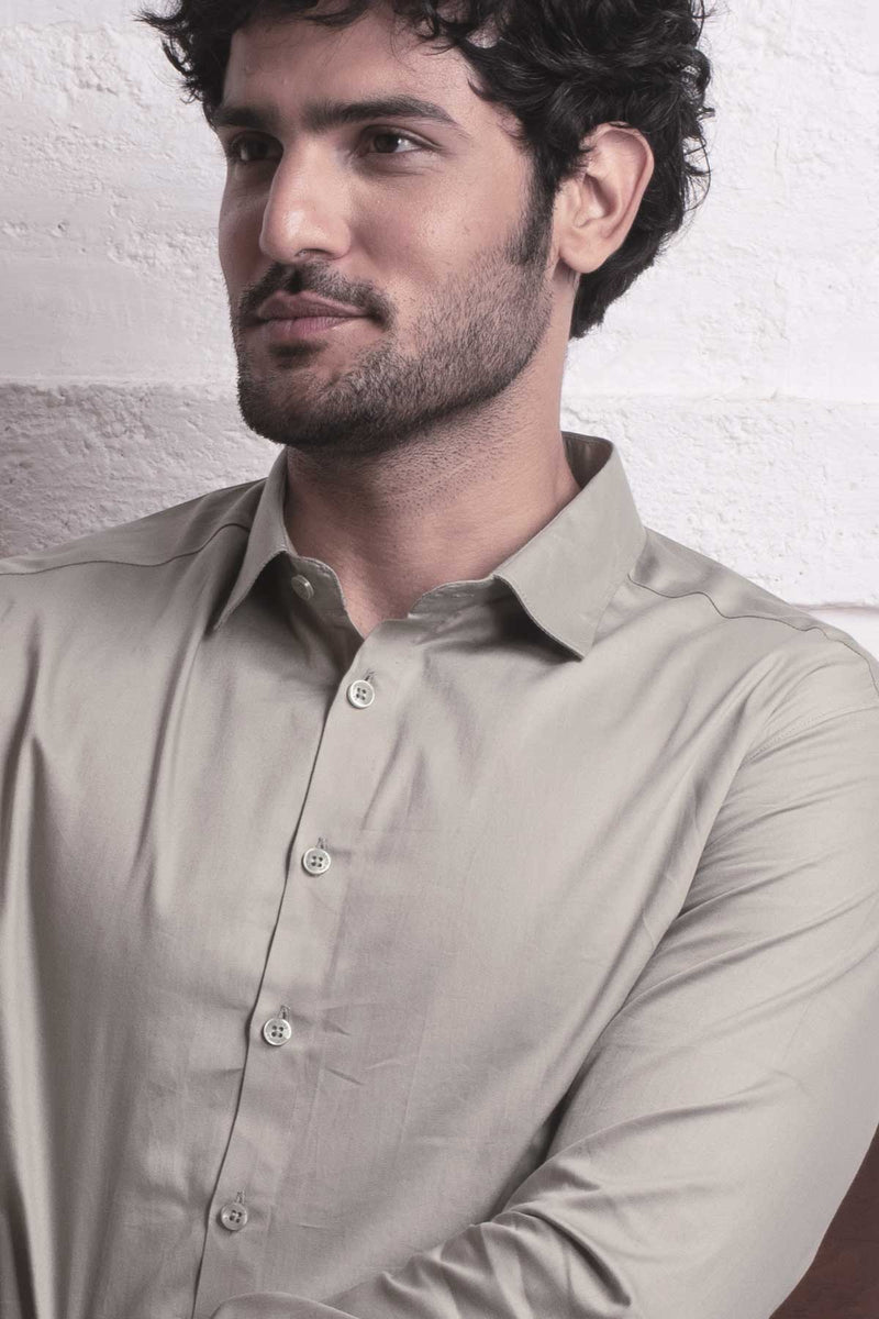 Sage Green Classic shirt - Regular fit