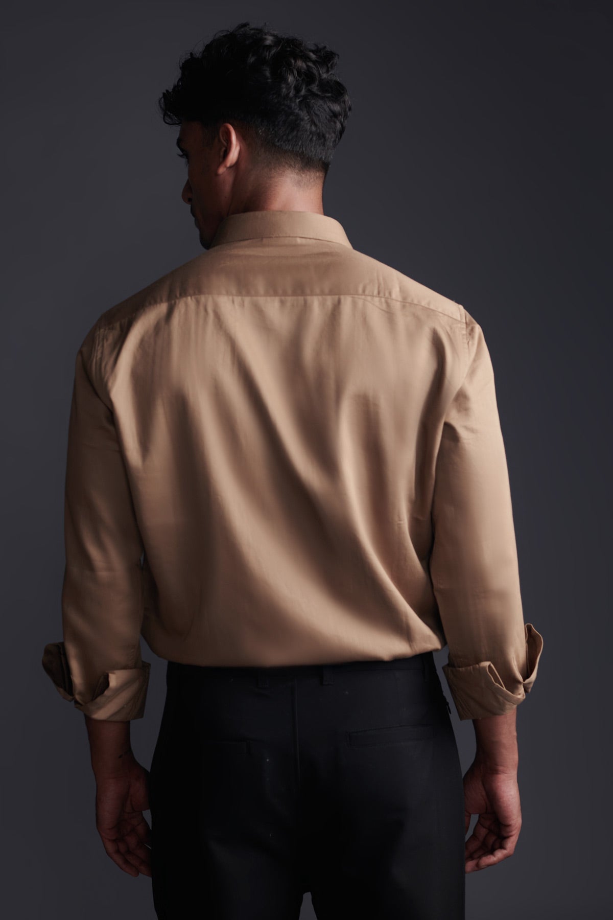 Sand Brown Classic shirt - Regular fit