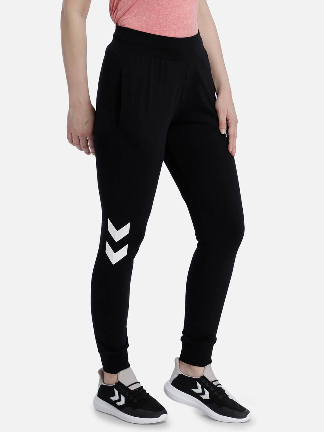 Sandra Cotton Tapered Pant - Black