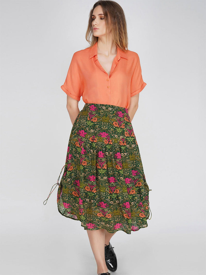 Coral Shirt Top