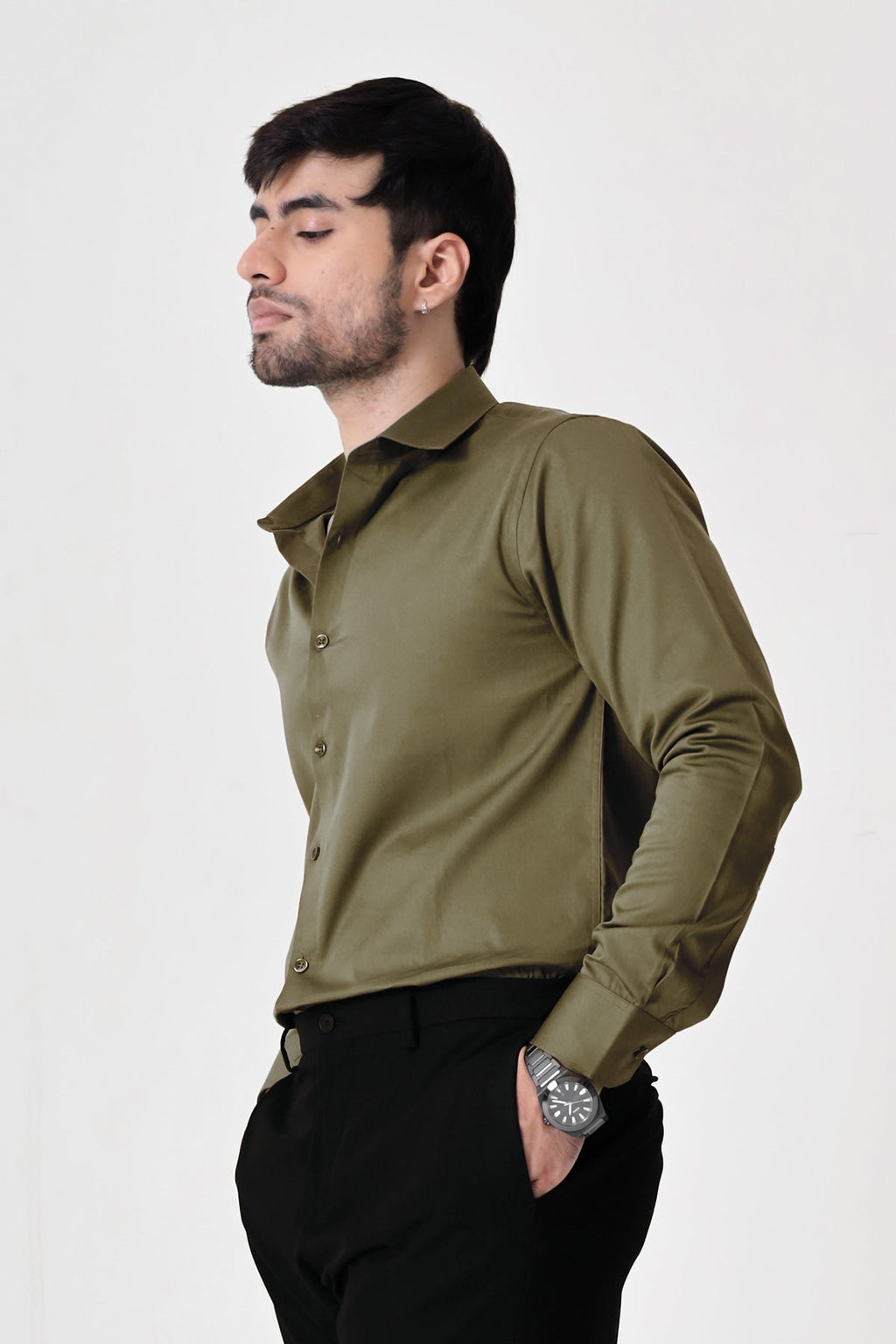 Vintage Olive Classic shirt - Regular fit