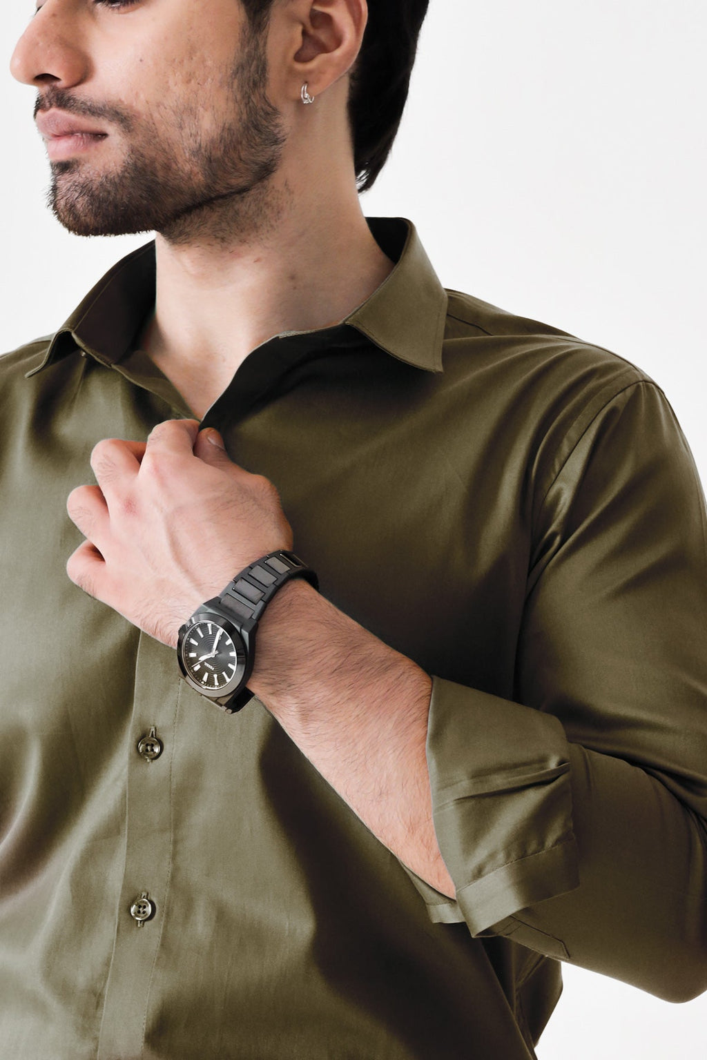 Vintage Olive Classic shirt - Regular fit